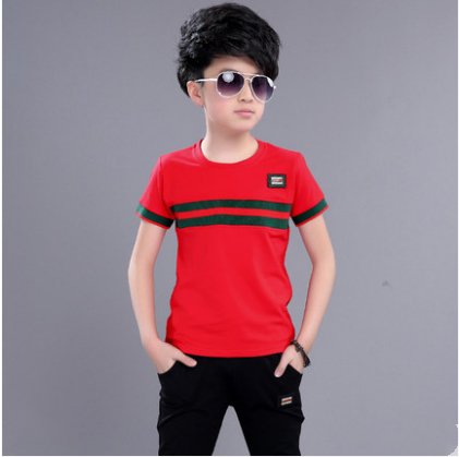 Children's Clothing Boys Summer New Children's Short-Sleeved Suit - Muhaab