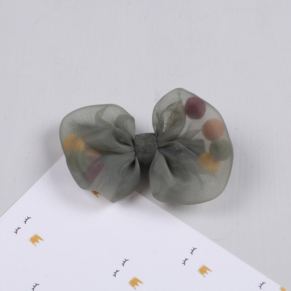 Children's hair accessories net yarn colored hairpins - Muhaab