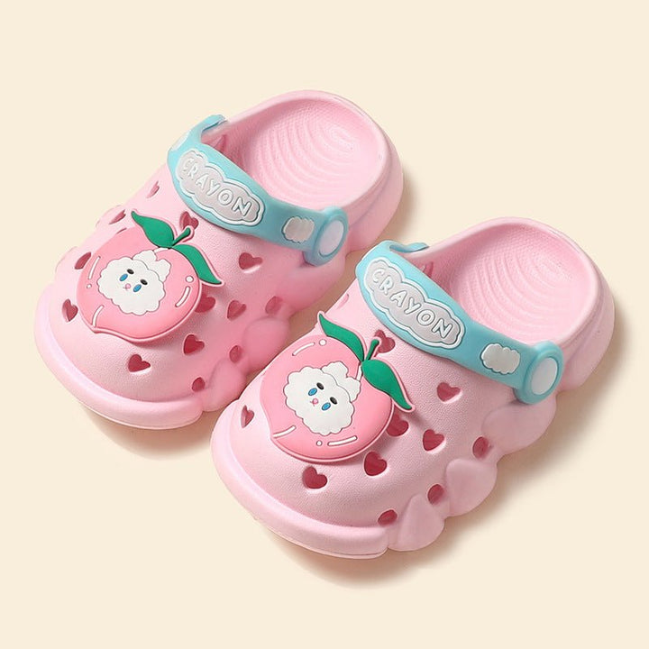 Children's Love Hole Shoes Girls Summer Soft Bottom Non-slip Boy Baby - Muhaab