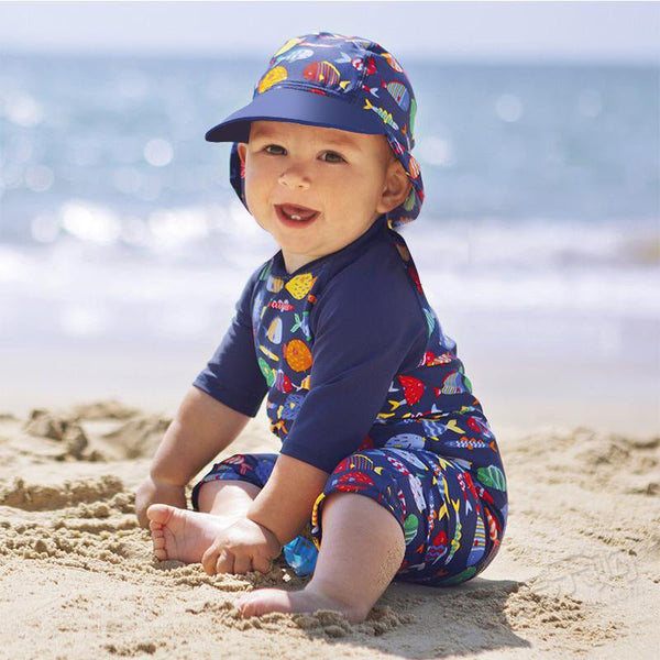 Children's Swimsuit Boy British Keep Warm - Muhaab