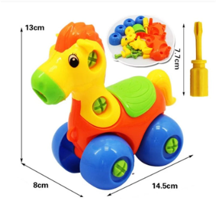 Children's Toys Detachable and Assembled Motorcycle Plastic Building Block Toys - Muhaab