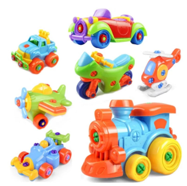 Children's Toys Detachable and Assembled Motorcycle Plastic Building Block Toys - Muhaab