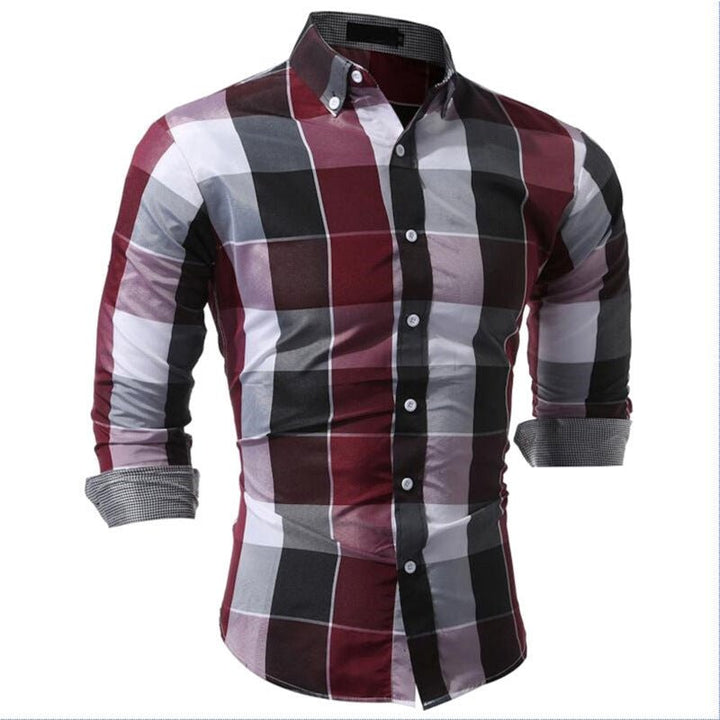 Classic Plaid Dress Shirts - Muhaab