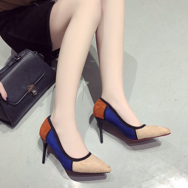 Colorblock high heels - Muhaab