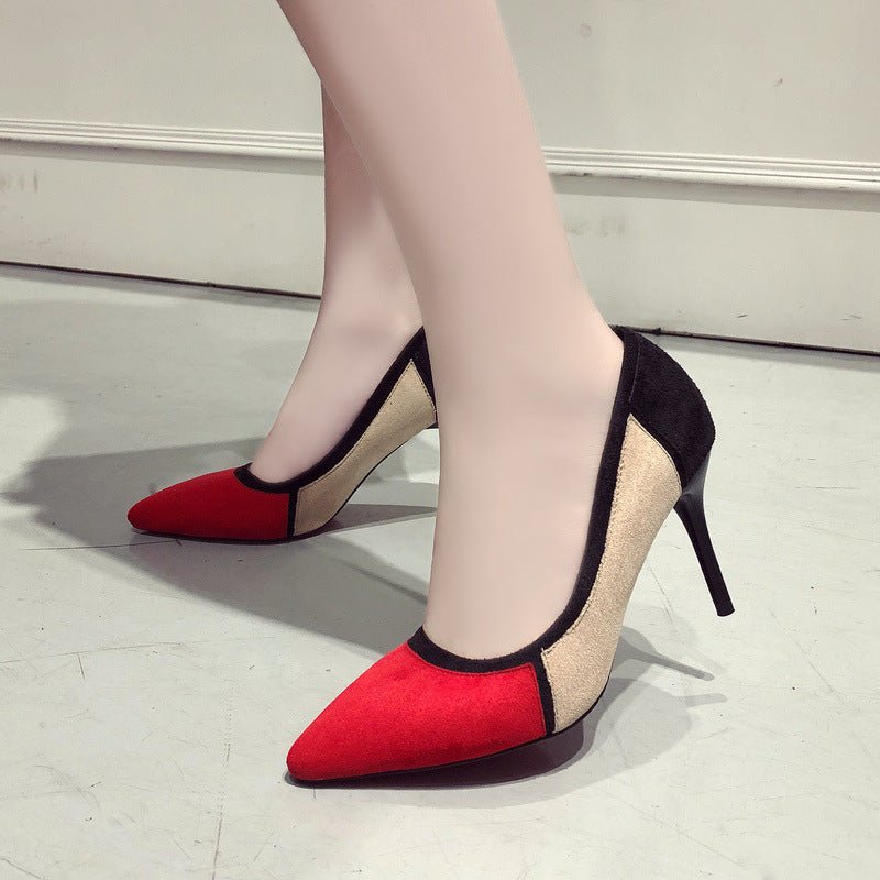 Colorblock high heels - Muhaab