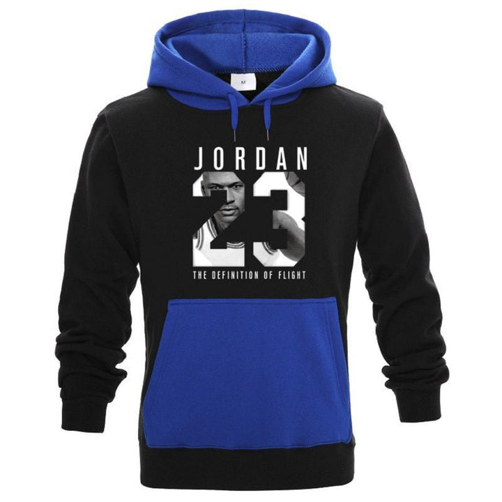 Contrast pullover hoodie - Muhaab