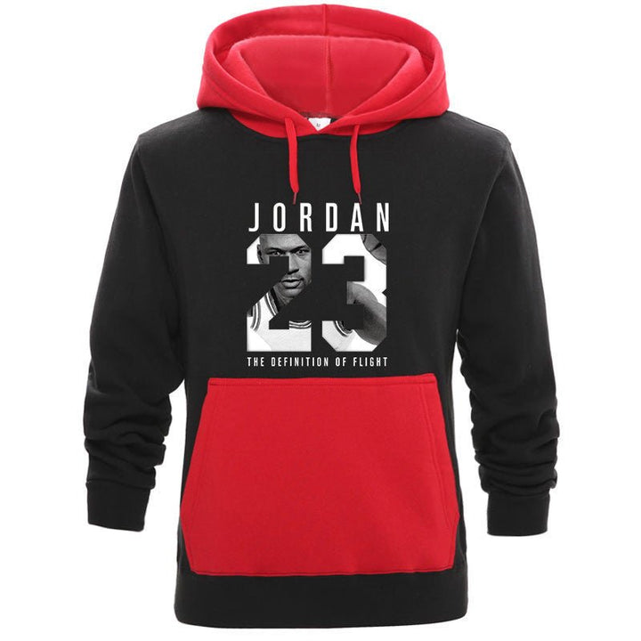 Contrast pullover hoodie - Muhaab