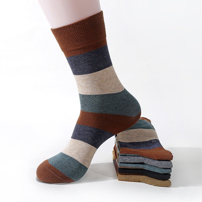 Cotton Colored Fashionable Casual Socks For Men - Muhaab