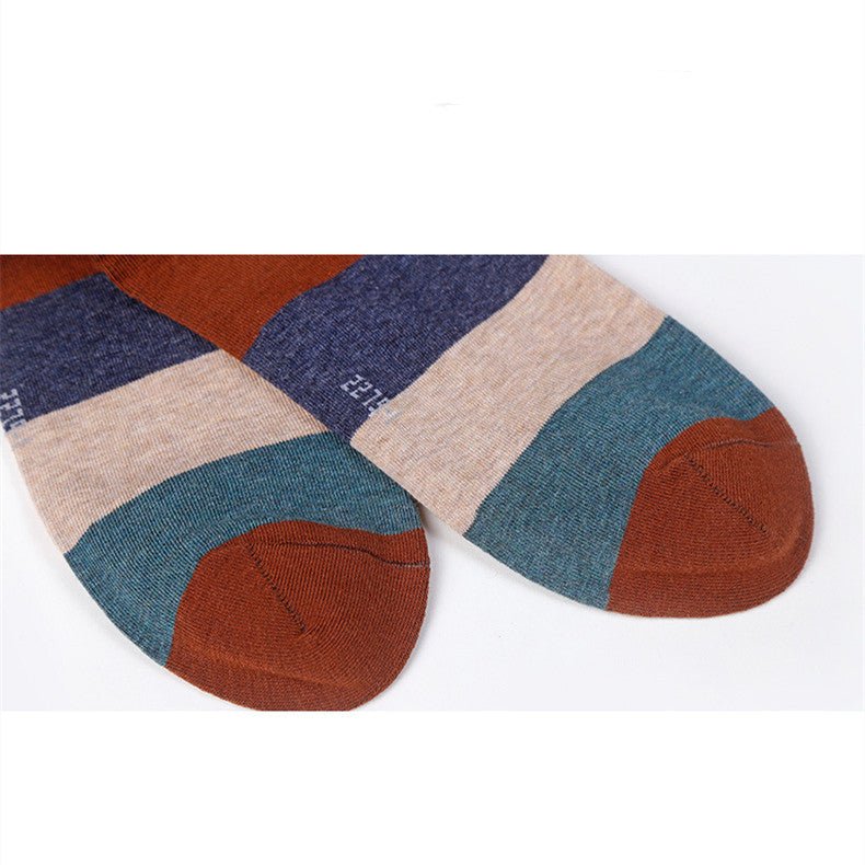 Cotton Colored Fashionable Casual Socks For Men - Muhaab