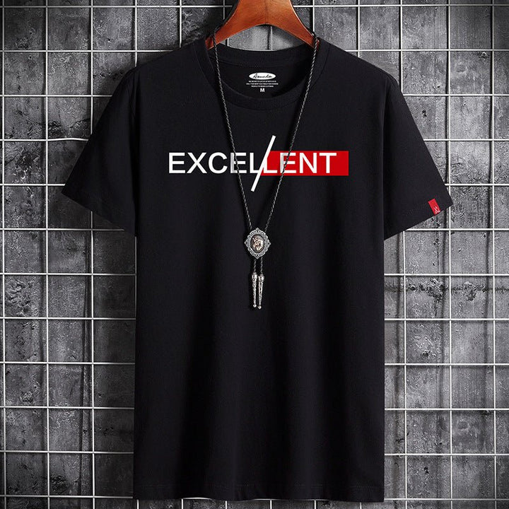 Cotton Summer Men's Short-sleeved T-shirt Bottoming Shirt Top Clothes For Men - Muhaab