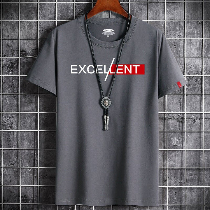 Cotton Summer Men's Short-sleeved T-shirt Bottoming Shirt Top Clothes For Men - Muhaab