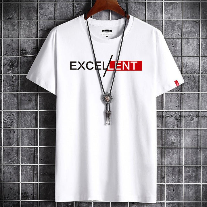 Cotton Summer Men's Short-sleeved T-shirt Bottoming Shirt Top Clothes For Men - Muhaab