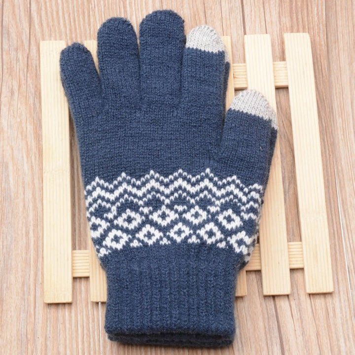 Couple knitted gloves touch screen gloves - Muhaab