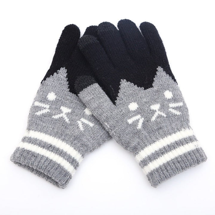 Couple knitted gloves touch screen gloves - Muhaab