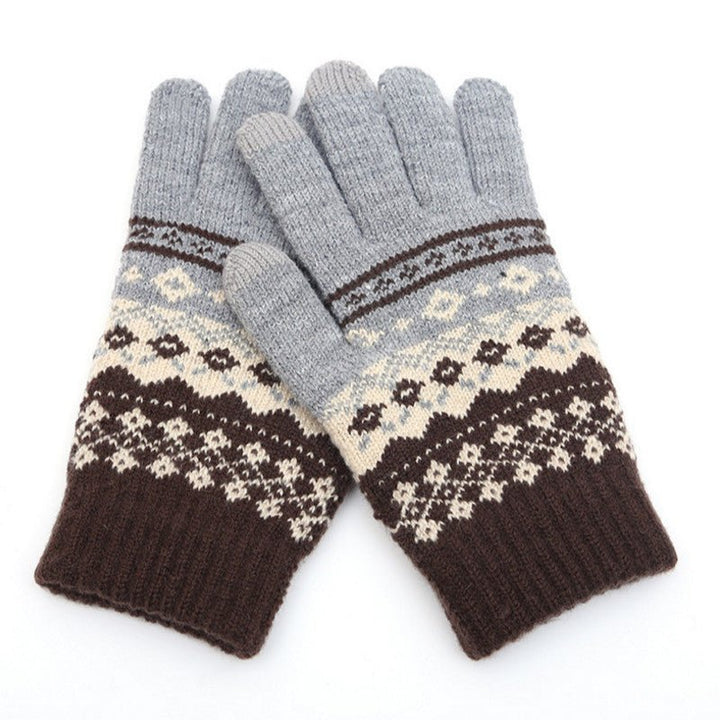 Couple knitted gloves touch screen gloves - Muhaab