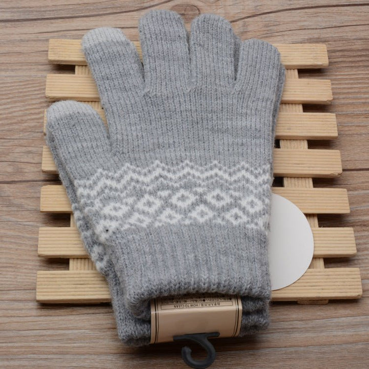 Couple knitted gloves touch screen gloves - Muhaab