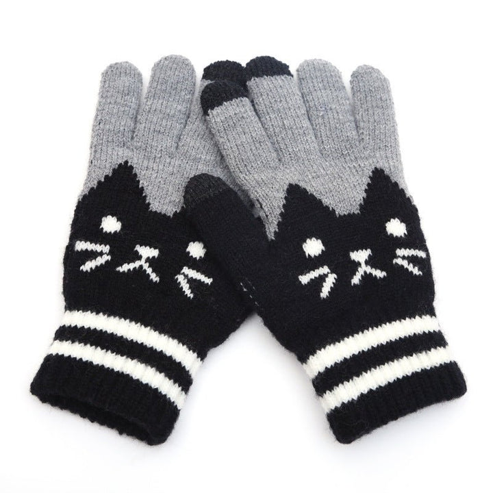 Couple knitted gloves touch screen gloves - Muhaab