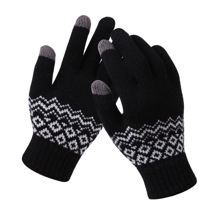 Couple knitted gloves touch screen gloves - Muhaab