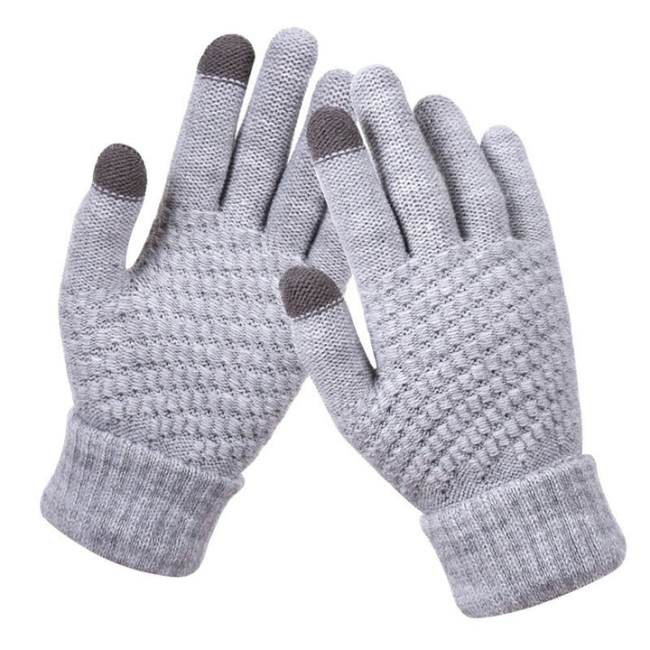 Couple knitted gloves touch screen gloves - Muhaab