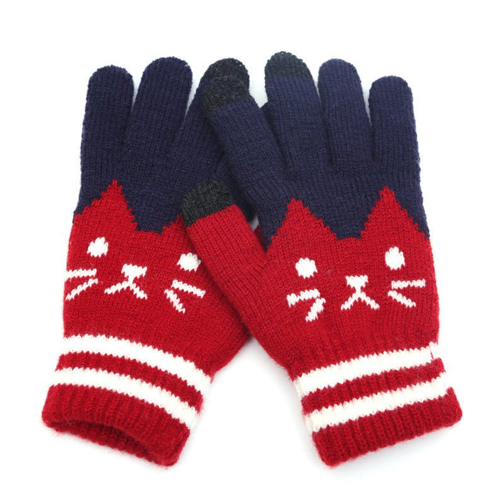 Couple knitted gloves touch screen gloves - Muhaab