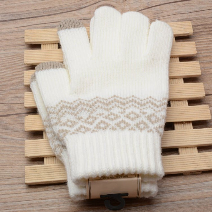 Couple knitted gloves touch screen gloves - Muhaab