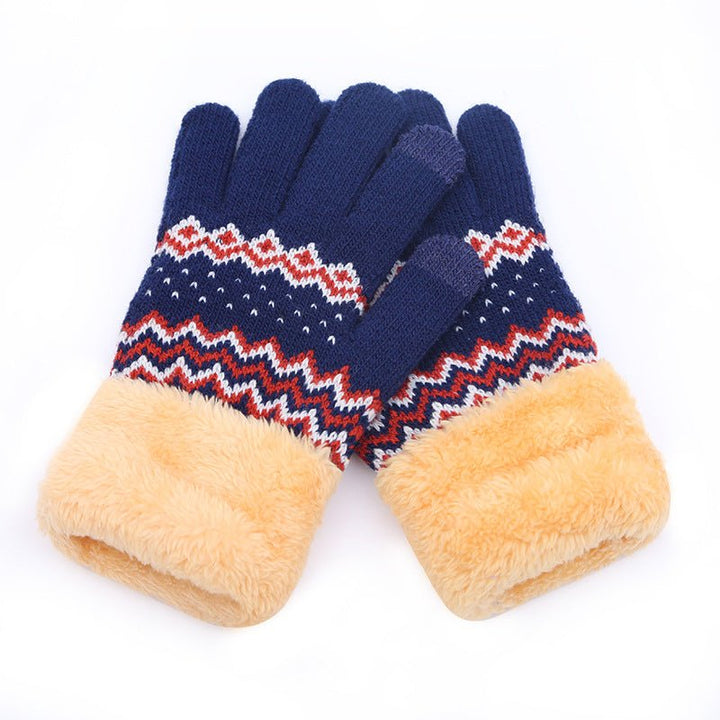 Couple knitted gloves touch screen gloves - Muhaab