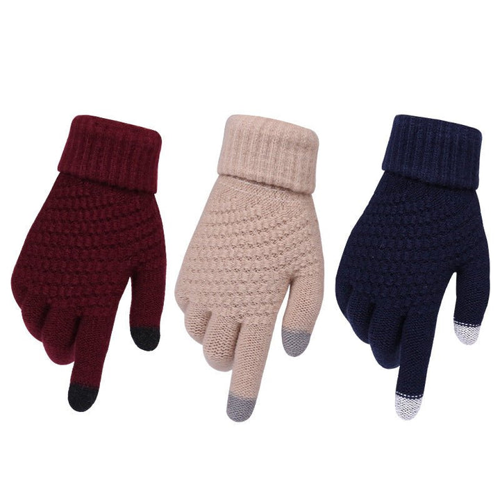 Couple knitted gloves touch screen gloves - Muhaab