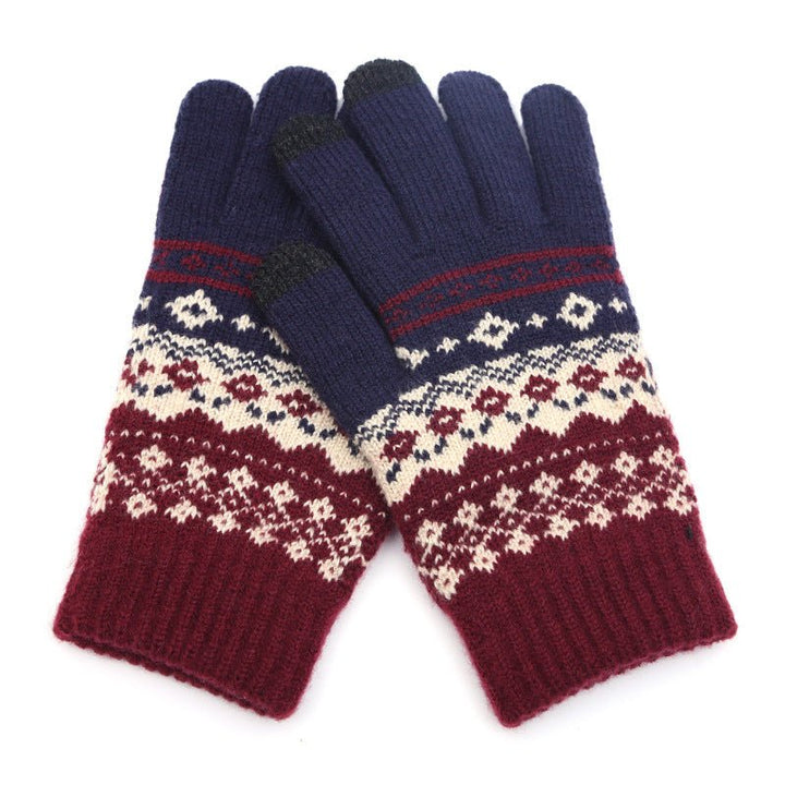 Couple knitted gloves touch screen gloves - Muhaab