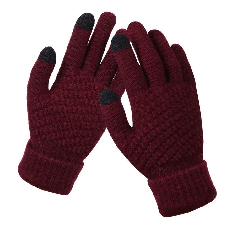 Couple knitted gloves touch screen gloves - Muhaab