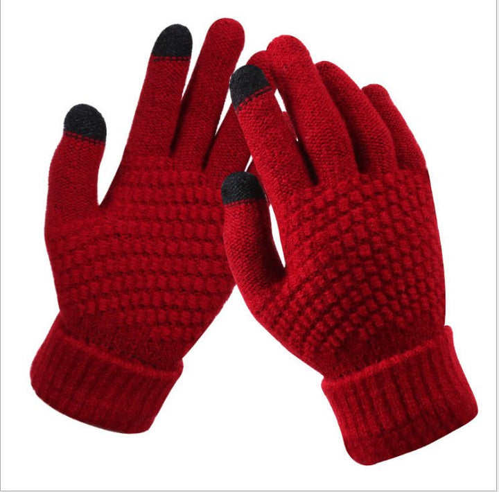 Couple knitted gloves touch screen gloves - Muhaab