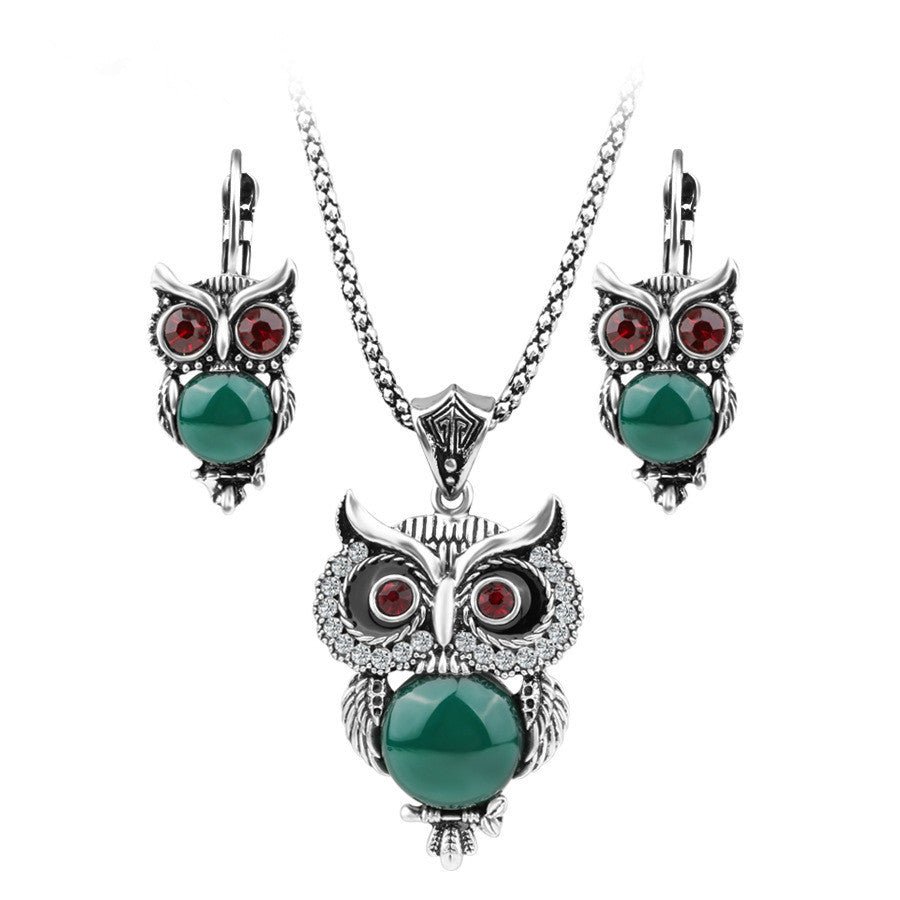 Creative Owl Jewellery Sets Necklaces Earrings Women Necklace - Muhaab