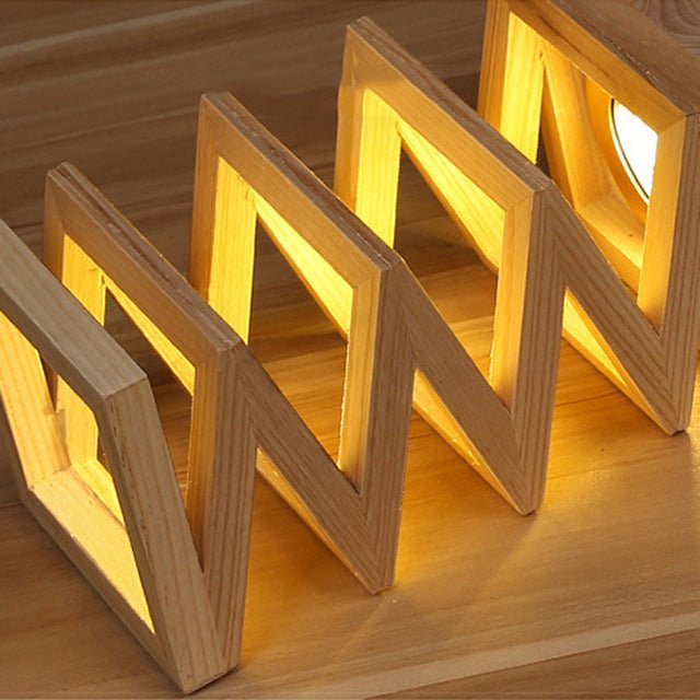 Creative solid wood table lamp - Muhaab