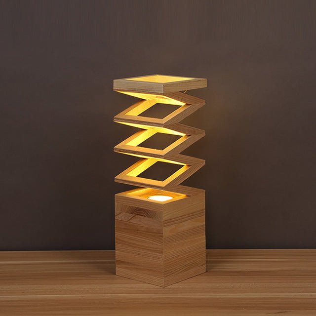 Creative solid wood table lamp - Muhaab