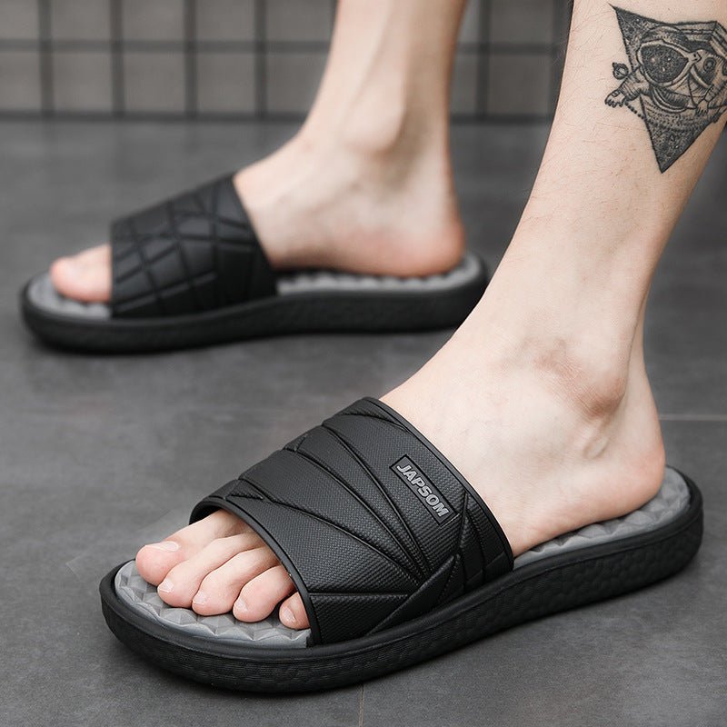 Cross-Border Plus Size Summer New Men's Home Slippers Indoor And Outdoor Slippers Fashion Trend Home Slippers - Muhaab
