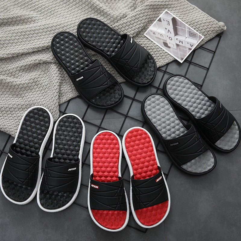 Cross-Border Plus Size Summer New Men's Home Slippers Indoor And Outdoor Slippers Fashion Trend Home Slippers - Muhaab