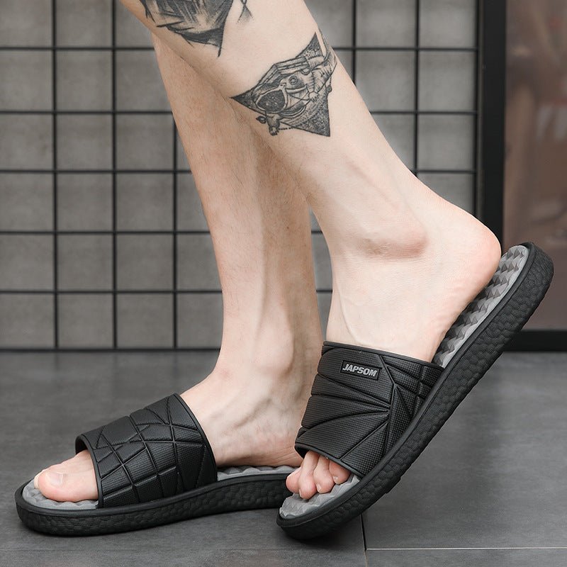 Cross-Border Plus Size Summer New Men's Home Slippers Indoor And Outdoor Slippers Fashion Trend Home Slippers - Muhaab