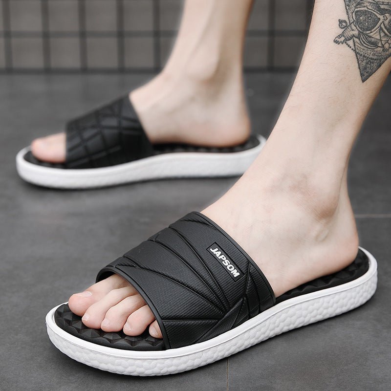Cross-Border Plus Size Summer New Men's Home Slippers Indoor And Outdoor Slippers Fashion Trend Home Slippers - Muhaab