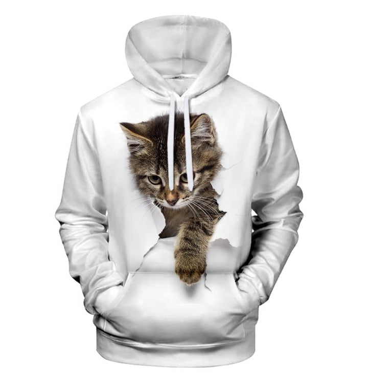 Cute Cat Hoodies Men Women Sweatshirt - Muhaab