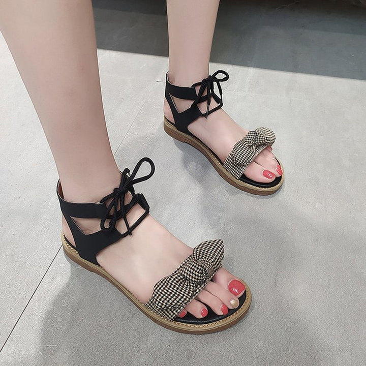 Cute fashion bow tie women sandals - Muhaab