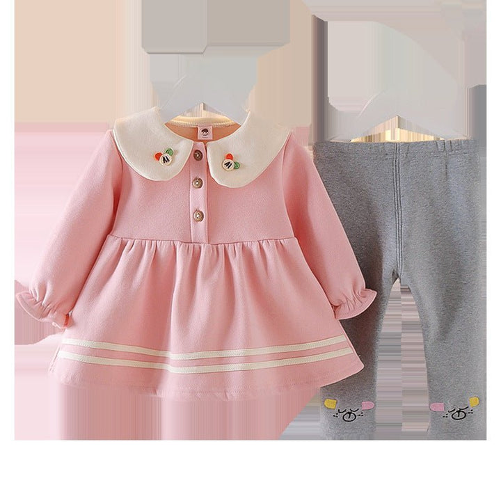 Cute plus velvet girl suit - Muhaab