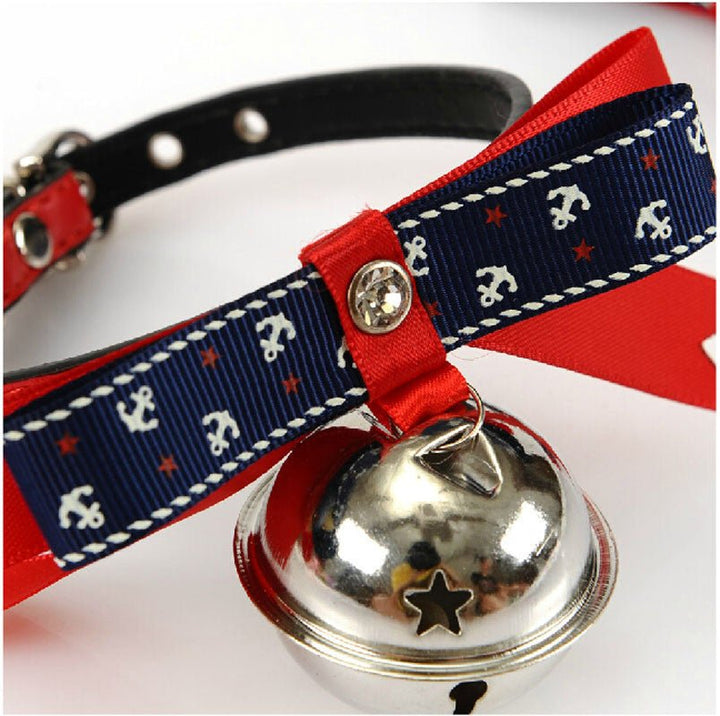 Cute Puppy Kitten Dogs Cat Pet Bow Tie Bell Bowtie Adjustable Bowknot Collars Pet Products Dog Accessories - Muhaab