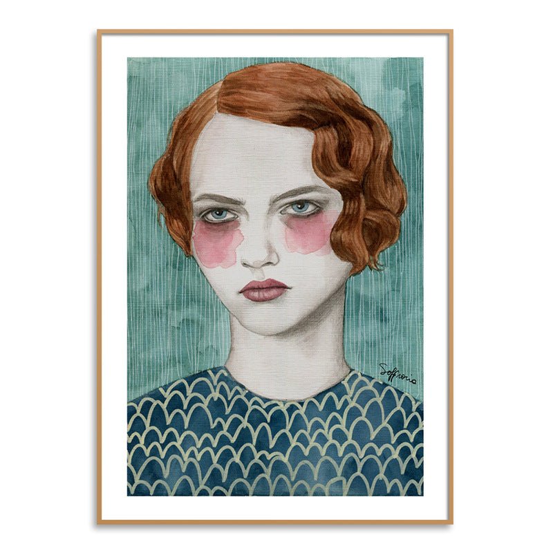 Decorative painting behind the sofa - Muhaab