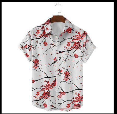 Digital Printed Lapel Shirt For Men - Muhaab