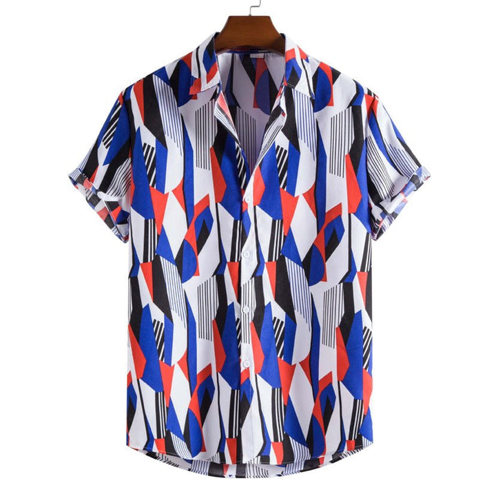 Digital Printed Lapel Shirt For Men - Muhaab