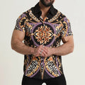 Digital Printed Lapel Shirt For Men - Muhaab