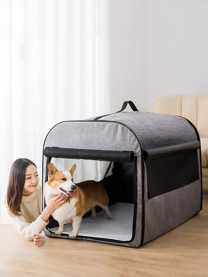 Dog Cage House Car Pet Supplies Washable Pet Kennel Cylinder Portable Dog House - Muhaab