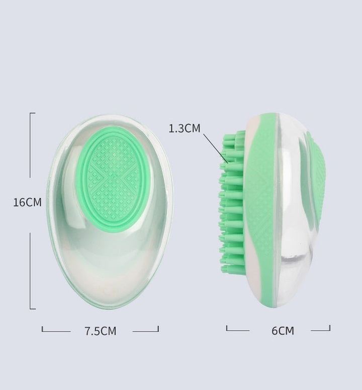 Dog Cat Bath Brush 2-in-1 Pet SPA Massage Comb Soft Silicone Pets Hair Grooming Comb Dog Cleaning Tool Pet Products - Muhaab