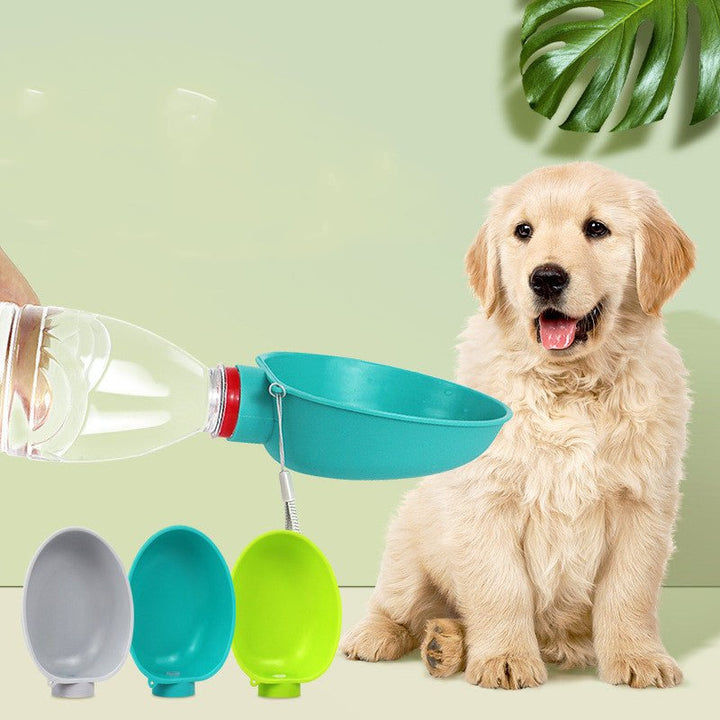 Dog Drinking Bowl Outdoor Water Feeding Pets Products - Muhaab