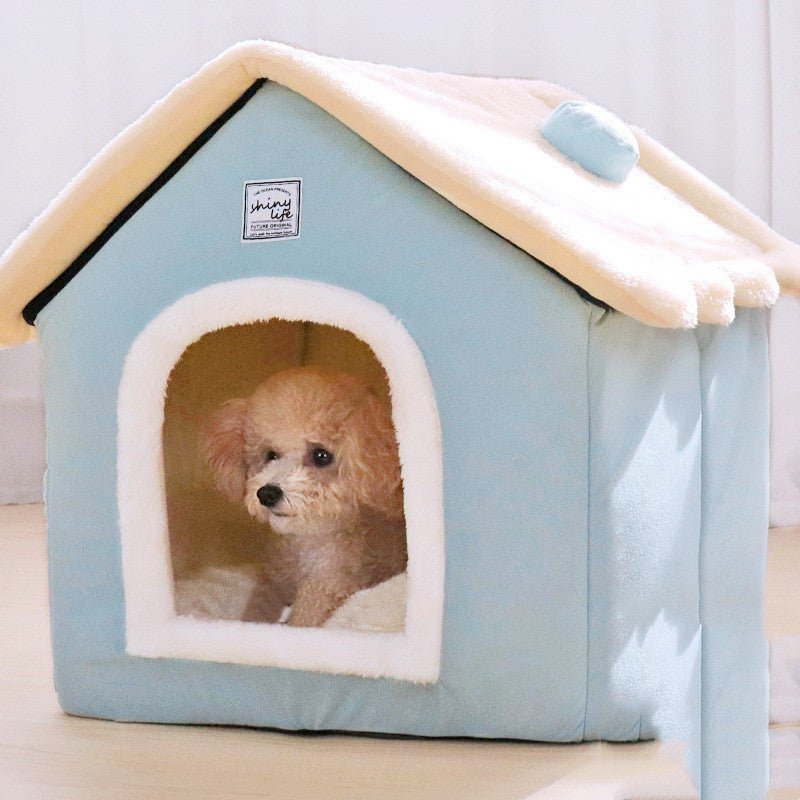 Dog Kennel House Type Warm Closed Pet Supplies - Muhaab