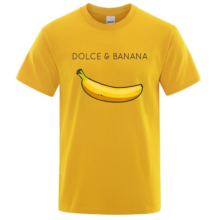 Dolce Banana Fashion Print Men T-shirts - Muhaab